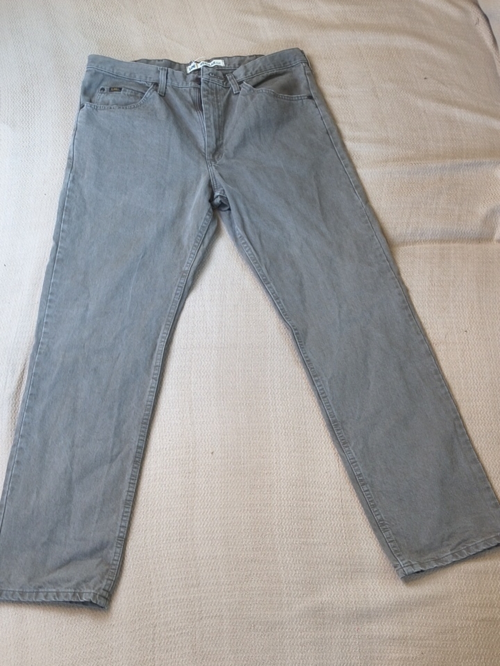 Lee Regular Fit Straight Grayish Green Men's Jeans 38x34